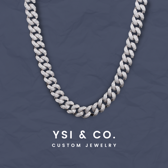 12mm Iced Out Cuban Link Necklace
