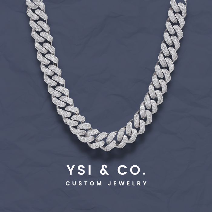 18mm Iced Out Cuban Link Necklace